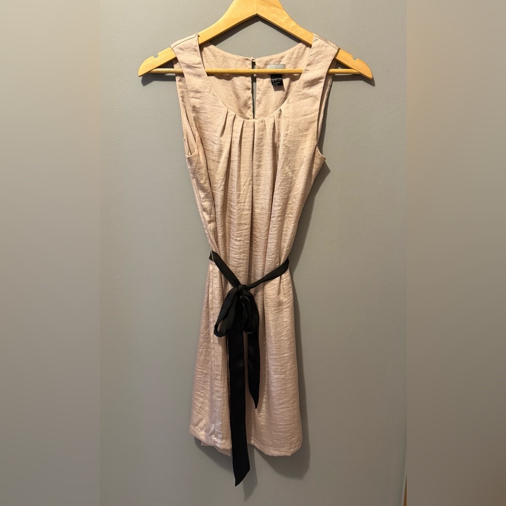 H&M Pink Dress with Black Tie